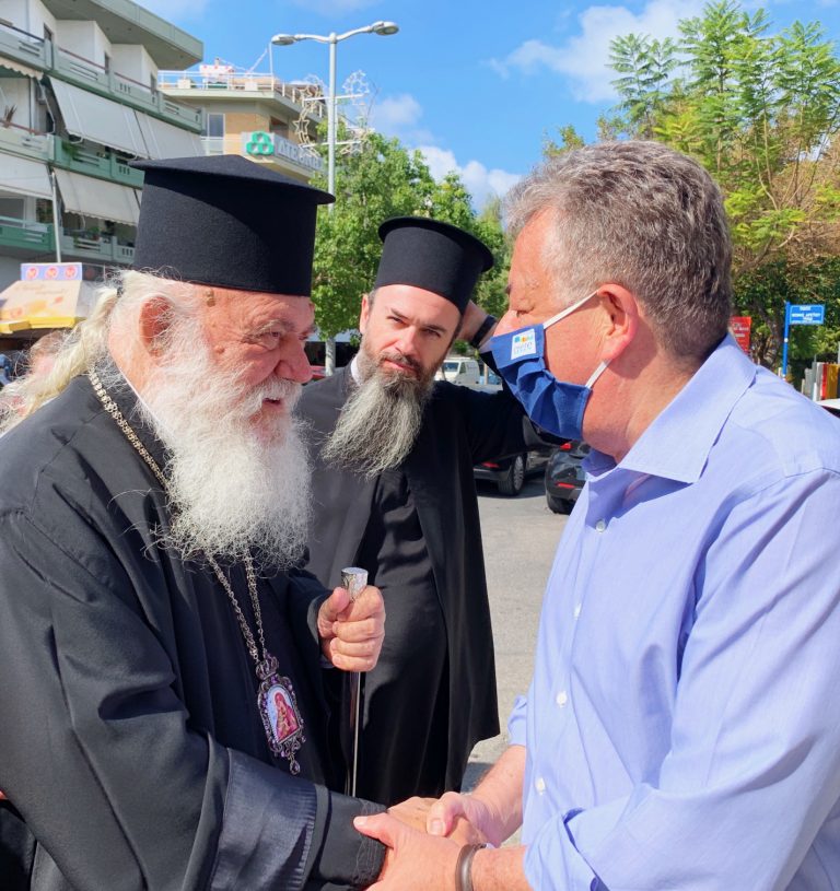 Συνάντηση του Περιφερειάρχη Κρήτης με τον Αρχιεπίσκοπο Αθηνών και Πάσης Ελλάδας με αφορμή την επίσκεψη στην Κρήτη 