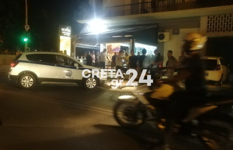 Κρήτη: Σύγκρουση αυτοκινήτου με μηχανάκι (εικόνες)