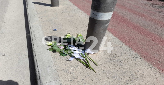 Ηράκλειο: Λευκά τριαντάφυλλα στη μνήμη του Ματθαίου και του Έρντι που «έφυγαν» σε τροχαίο (εικόνες)