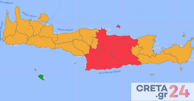 Παραμένει στο «κόκκινο» το Ηράκλειο – Άρση lockdown σε Ρέθυμνο και Χανιά