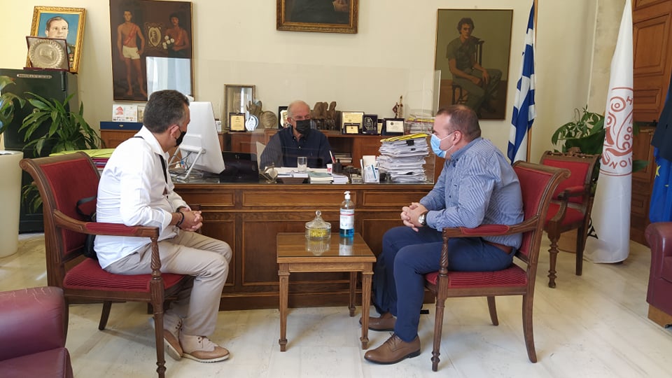 Συνάντηση Δημάρχου Ηρακλείου με την διοίκηση του Ηροδότου