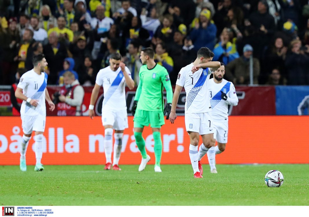 Ατυχη στη Σουηδία η Εθνική: Είχε δυο δοκάρια και ηττήθηκε με 2-0