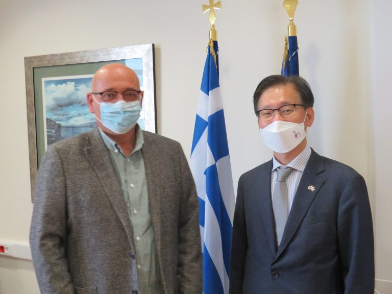 Πανεπιστήμιο Κρήτης: Συνάντηση του Πρύτανη με τον Πρέσβη της Δημοκρατίας της Κορέας