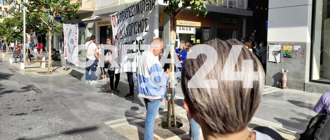 Ηράκλειο: Γέμισε αρνητές το κέντρο – Νέα διαμαρτυρία (εικόνες)