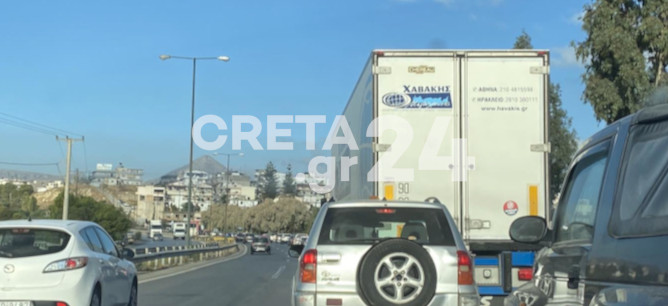 Ηράκλειο: Πρωινό μποτιλιάρισμα στον κόμβο