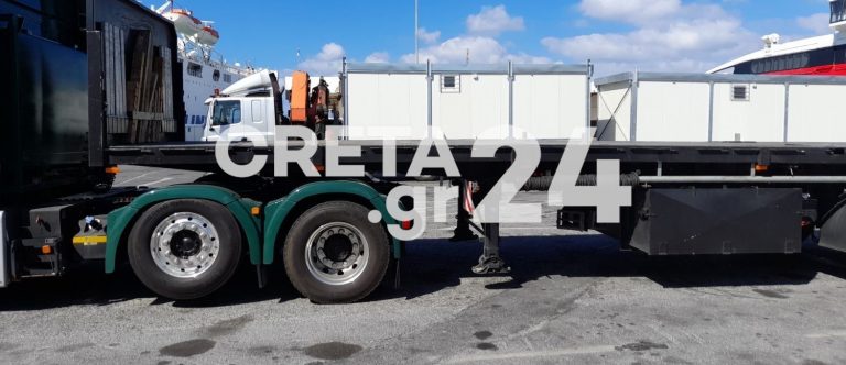 Ηράκλειο: Έφτασαν οι πρώτοι οικίσκοι για τους σεισμόπληκτους (εικόνες)