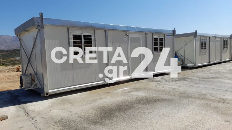 Ηράκλειο: Τοποθετήθηκαν οι πρώτοι οικίσκοι (εικόνες)