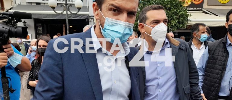 Ηράκλειο: Στις σεισμόπληκτες περιοχές ο Αλέξης Τσίπρας (εικόνες)