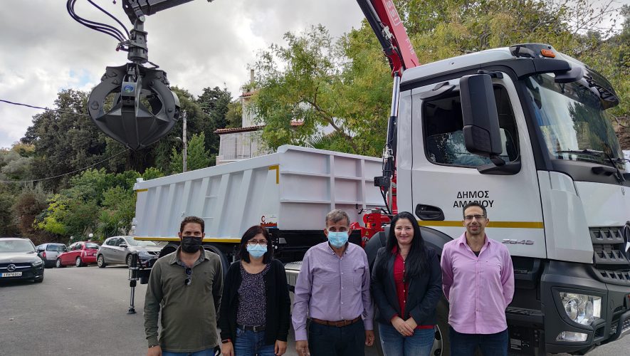 Μ’ ένα υπερσύγχρονο τριαξονικό φορτηγό ενισχύθηκε ο Δήμος Αμαρίου