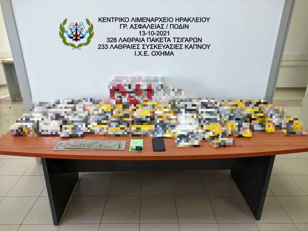 Ηράκλειο: Βρήκαν εκατοντάδες πακέτα λαθραίων τσιγάρων στο αυτοκίνητο και το σπίτι του