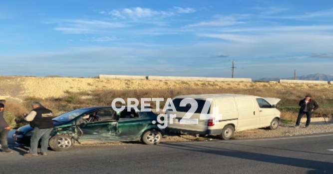 Ηράκλειο: Νέο τροχαίο ατύχημα κινητοποίησε ΕΚΑΒ και Πυροσβεστική (εικόνες)