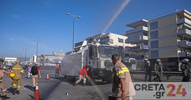 Επεισόδια με χημικά στη συγκέντρωση εποχικών πυροσβεστών