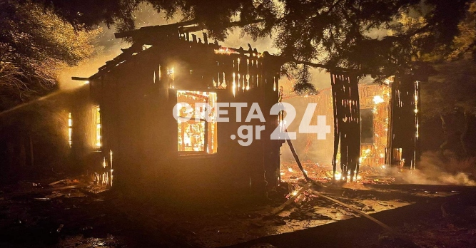 «Μάχη» με τις φλόγες δίνει η Πυροσβεστική – Πυρκαγιά ξέσπασε στο δάσος της Κέρης (εικόνες)