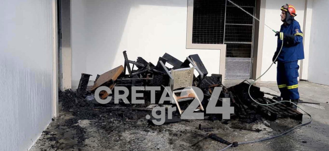 Κρήτη: Συναγερμός για πυρκαγιά δίπλα σε σχολείο (εικόνες)
