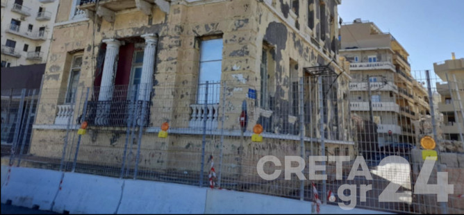 Ηράκλειο: Αποκλείστηκε ξανά το επικίνδυνο σημείο στην παραλιακή
