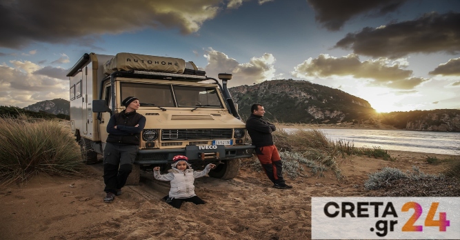 Ταξιδεύουν, εργάζονται και εκπαιδεύουν την κόρη τους στο αυτοκινούμενο τους