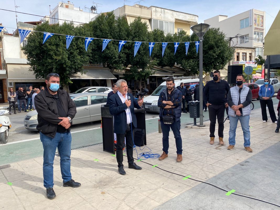 Ηράκλειο: Στο πλευρό των επαγγελματιών και ο δήμαρχος – Στηρίζει τα αιτήματα τους (εικόνες)