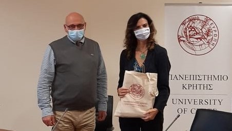 Με την Πρέσβη της Ιταλίας συναντήθηκε ο Πρύτανης του Πανεπιστημίου Κρήτης