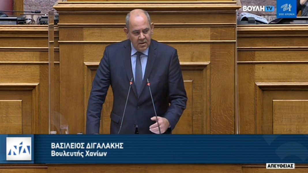 Β. Διγαλάκης για τον προϋπολογισμό: «Προτεραιότητά μας και για το 2022 η νέα γενιά και οι νέες επενδύσεις»