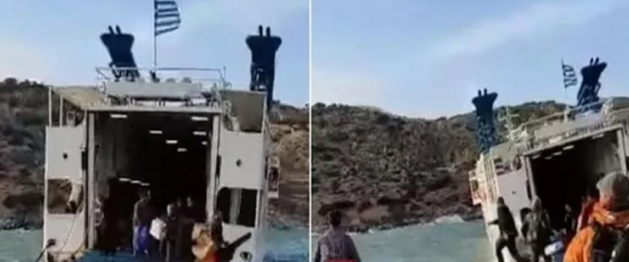 Απίστευτο βίντεο: Υπεράνθρωπη προσπάθεια αποβίβασης από πλοίο με 9 μποφόρ