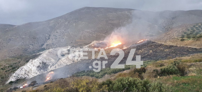 Κρήτη: Δύσκολη νύχτα για τους πυροσβέστες – Τρεις πυρκαγιές σε λίγες ώρες