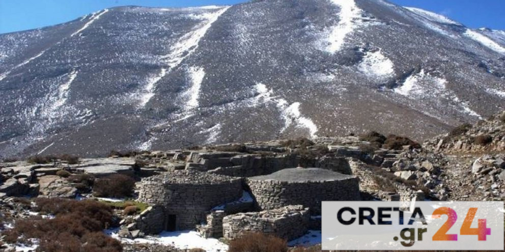 Δορυφορικές φωτογραφίες «αποτυπώνουν» τη χιονοκάλυψη στα Λευκά Όρη και στον Ψηλορείτη