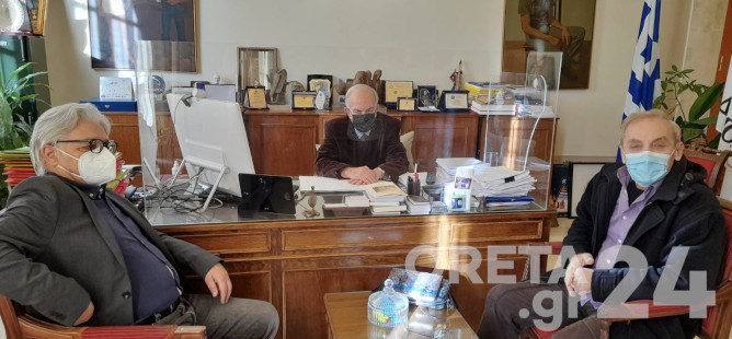 Συνάντηση του Δημάρχου Ηρακλείου με τον συμπρόεδρο των Οικολόγων Πράσινων