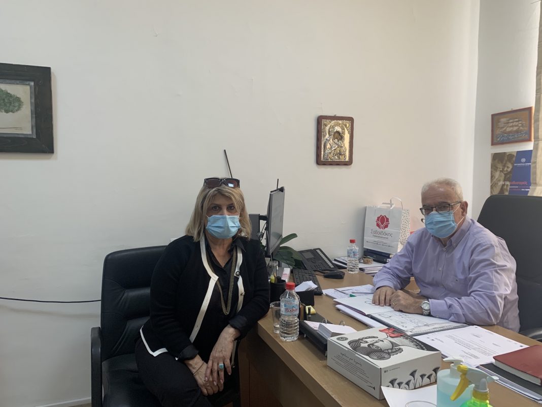 Συνάντηση με τον Λ. Βαμβακά είχε η υπεύθυνη του τομέα Ποιότητας Ζωής και Εθελοντισμού της ΔΕΕΠ Ηρακλείου
