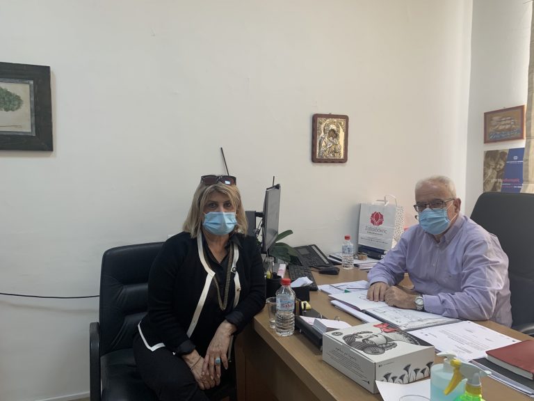 Συνάντηση με τον Λ. Βαμβακά είχε η υπεύθυνη του τομέα Ποιότητας Ζωής και Εθελοντισμού της ΔΕΕΠ Ηρακλείου