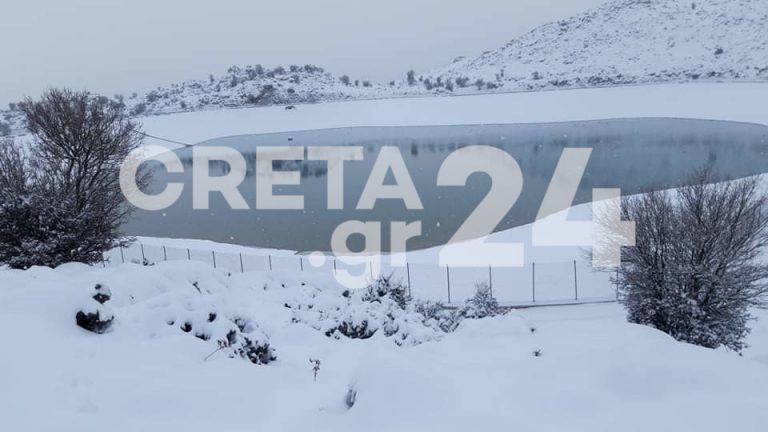 Πάγωσε και το νερό στα Ανώγεια! (εικόνες)