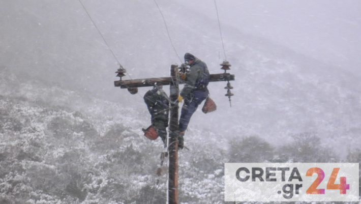 Ηράκλειο: Τεχνικοί της ΔΕΗ σώθηκαν από θαύμα όταν έπεσε κεραυνός