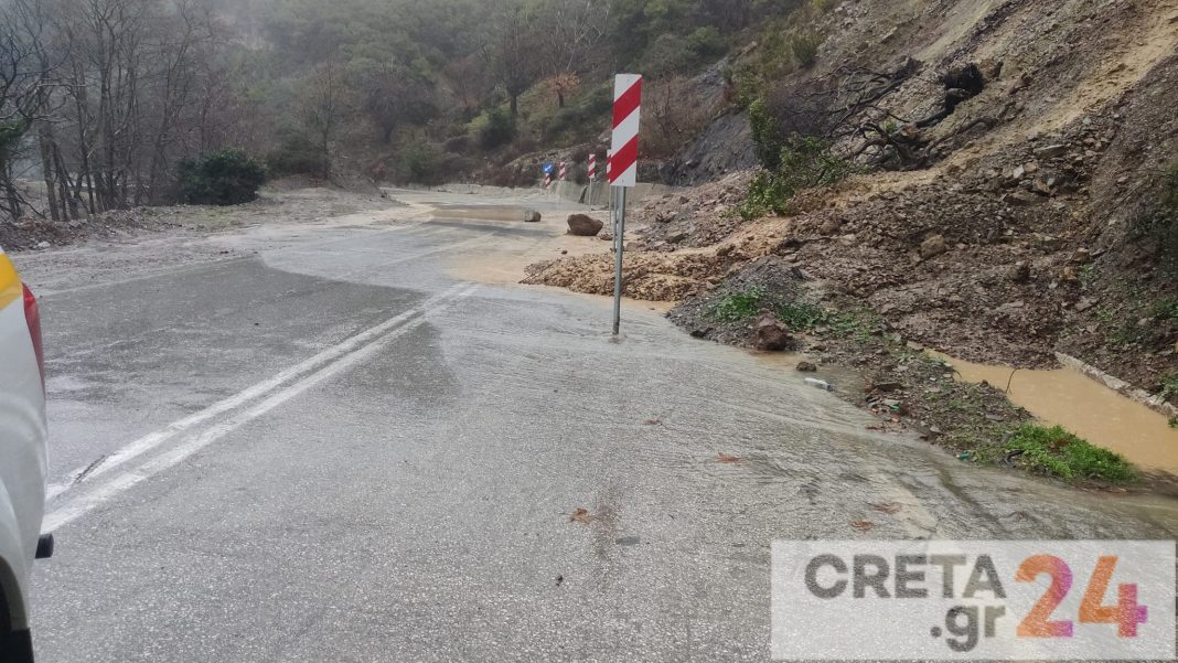 Προβλήματα σε περιοχή της Κρήτης από τον «Διομήδη» (εικόνες)