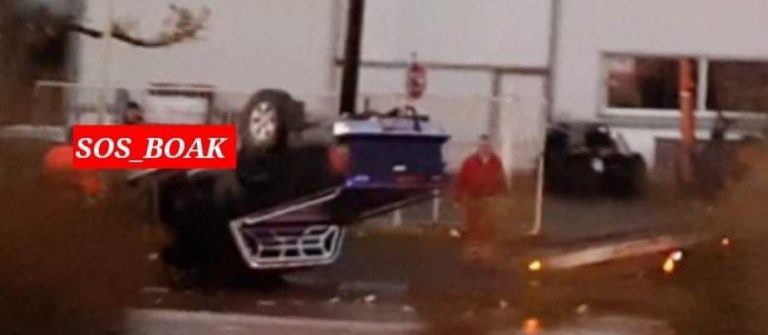 Ηράκλειο: Αγροτικό «τούμπαρε» στον ΒΟΑΚ