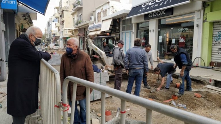 Έργα ανάπλασης επισκέφθηκε ο δήμαρχος Ηρακλείου