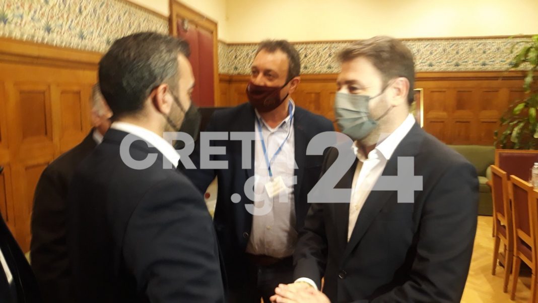 Συνάντηση Ανδρουλάκη με αντιπροσωπεία του Εργατικού Κέντρου Ηρακλείου (εικόνες)