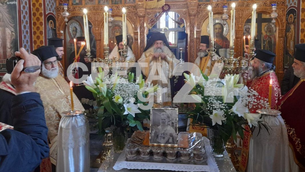 Μνημόσυνο στη μνήμη του μακαριστού Ευγένιου από τον νέο Αρχιεπίσκοπο Κρήτης