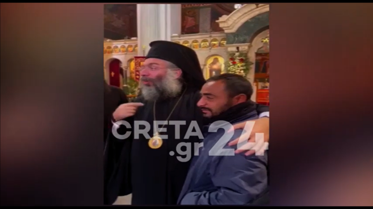 Η πιο συγκινητική στιγμή του νέου Μητροπολίτη Ρεθύμνης και Αυλοποτάμου (βίντεο)
