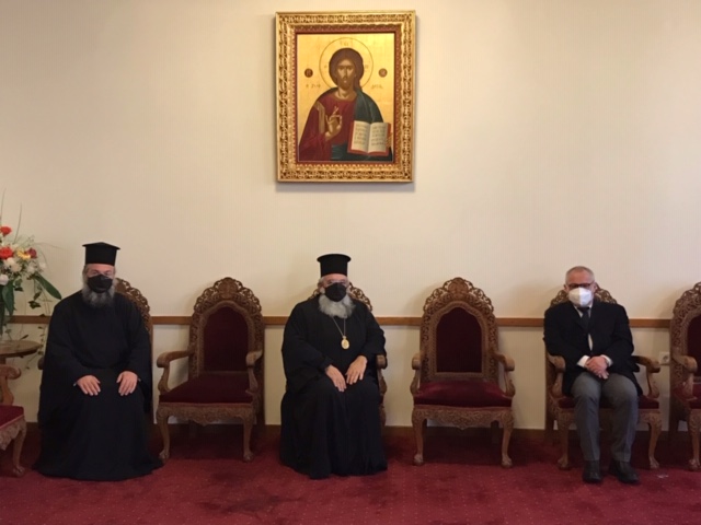 Στον Αρχιεπίσκοπο Κρήτης ο Πρόεδρος του Δημοτικού Συμβουλίου Ηρακλείου