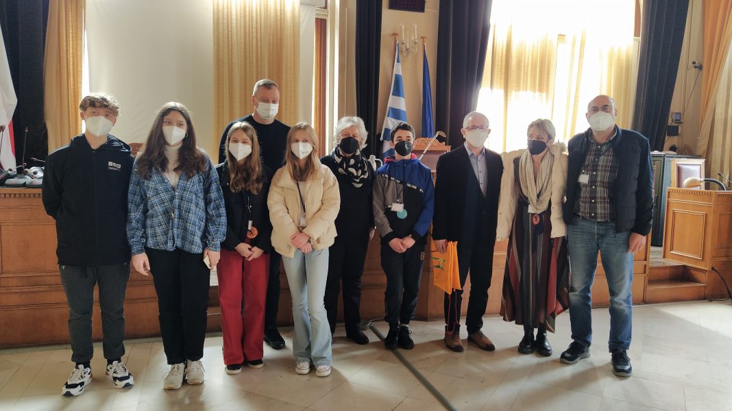 Μαθητές και εκπαιδευτικοί προγράμματος του Erasmus στη Λότζια