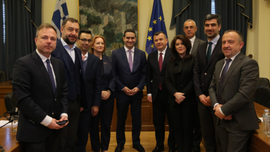 Συνάντηση Μιχάλη Κατρίνη με τον Πρόεδρο της Κ.Ο. του Αλβανικού Σοσιαλιστικού Κόμματος