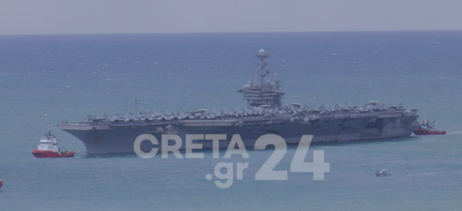 Στη Σούδα το θηριώδες αμερικανικό αεροπλανοφόρο «Harry S. Truman»