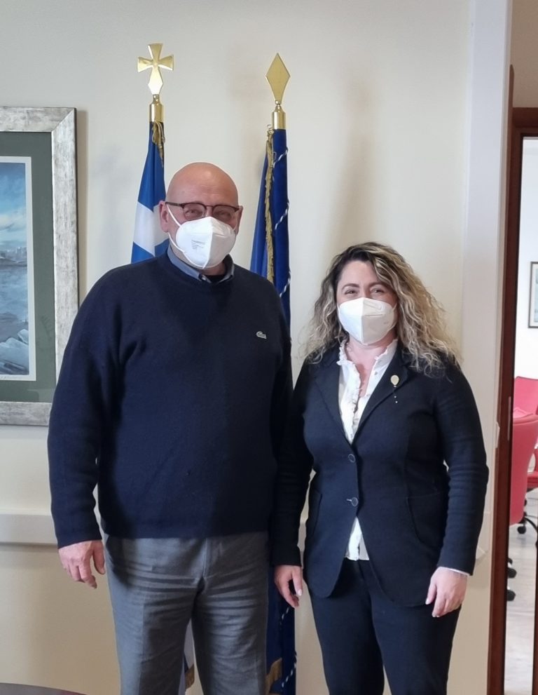 Με τον Πρύτανη του Πανεπιστήμιου Κρήτης συναντήθηκε η Λ. Μπορμπουδάκη