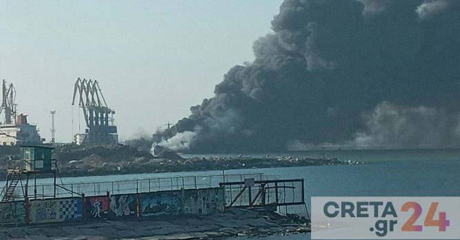 Πόλεμος στην Ουκρανία: Μεγάλη φωτιά στο λιμάνι του Μπερντιάνσκ – Οι Ουκρανοί κατέστρεψαν το ρωσικό αρματαγωγό «Ορσκ»