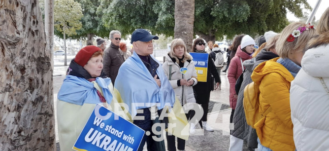 Ηράκλειο: Νέο συλλαλητήριο συμπαράστασης στον Ουκρανικό λαό