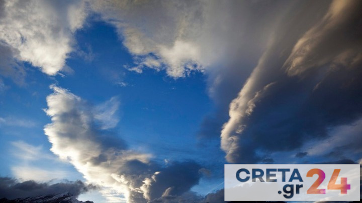 Καιρός: Συννεφιά και βροχές σήμερα στην Κρήτη