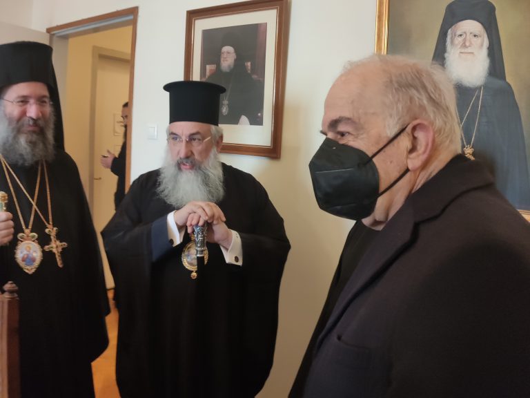 Ο Δήμαρχος Ηρακλείου στην ενθρόνιση του Μητροπολίτη Ρεθύμνης και Αυλοποτάμου