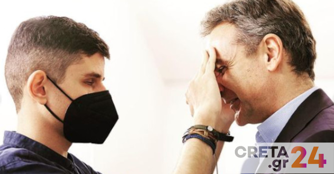 Η συνάντηση του Κυριάκου Μητσοτάκη με τον εκ γενετής τυφλό Κωνσταντίνο Τσαγκατάκη -Το μήνυμα του πρωθυπουργού