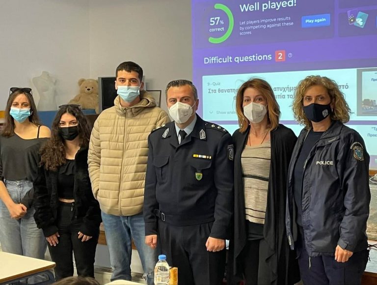 Το «ευχαριστώ» του 1ου ΕΠΑΛ Αρκαλοχωρίου στο Τμήμα Τροχαίας Ηρακλείου