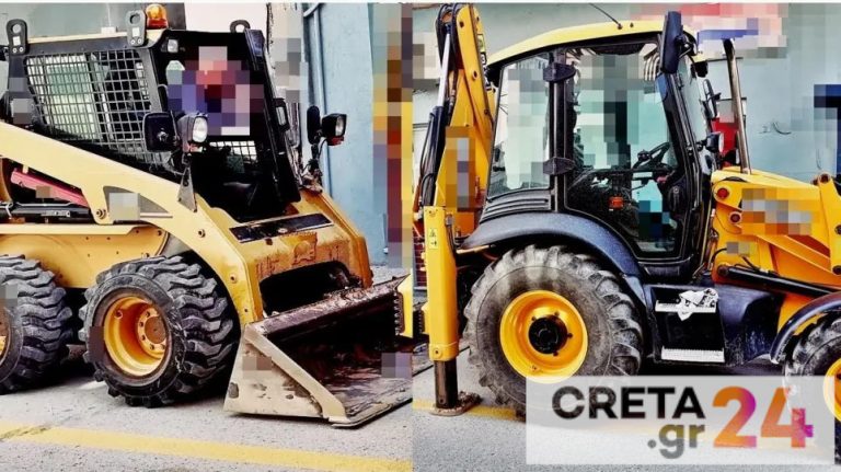 Έκλεψαν δύο μηχανήματα έργων και τα πάρκαραν στο… σπίτι τους!