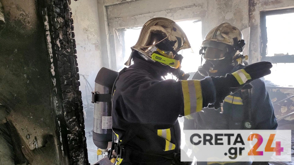 Τραγωδία στην Κρήτη: Νεκρός άνδρας μετά από πυρκαγιά σε σπίτι